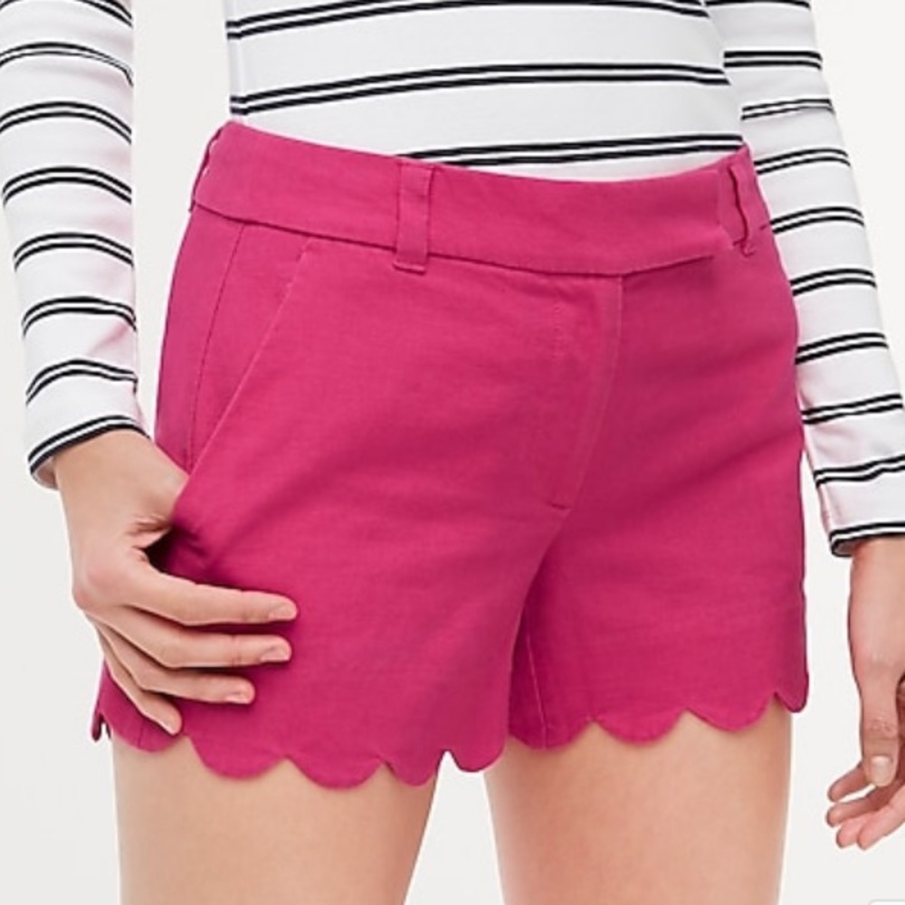 NWT- JCrew Scalloped Hem Shorts 🩳 ☀️